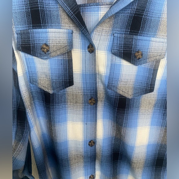 Happily Grey Flannel Shirt Dress - Picture 3 of 5